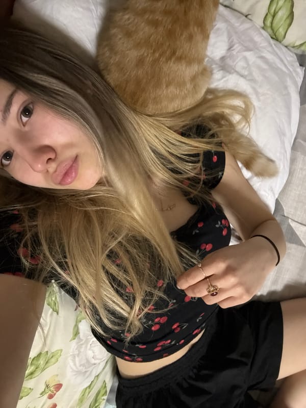 Domestic pets and owner documented in Noviy, Russia