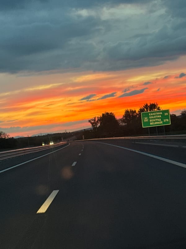 Highway view documented near Prolesha, Bulgaria