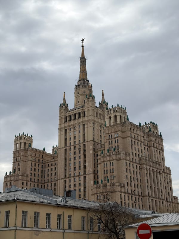 Moscow street scenes and Stalinist architecture documented by witnesses