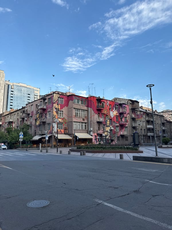 Yerevan apartment block turned mural canvas