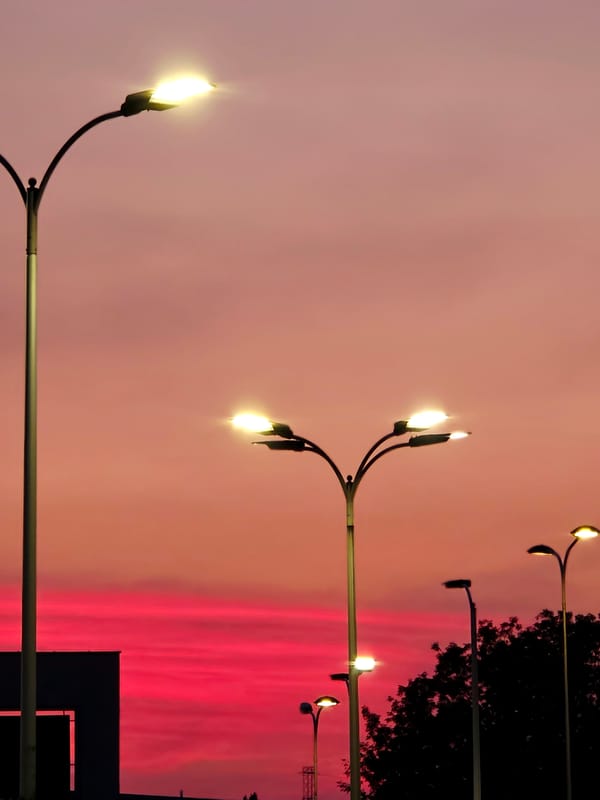 Warsaw at golden hour, from city streets to shopping mall