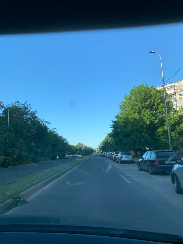 Afternoon street scenes documented in Lovech, Bulgaria