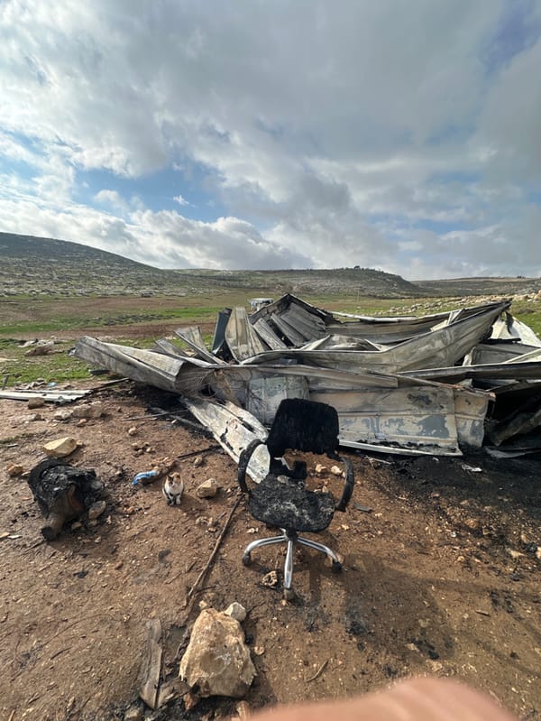 Fire aftermath documented in Mikhmas Bedouin, Palestinian Territory