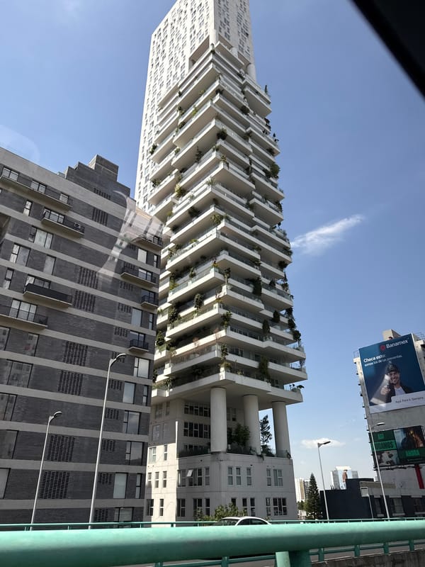 Mexico City urban landscape captured from multiple vantage points