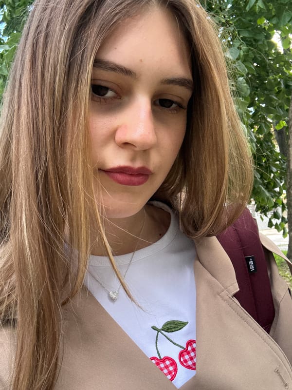 Woman takes selfie session in Panagyurishte, Bulgaria