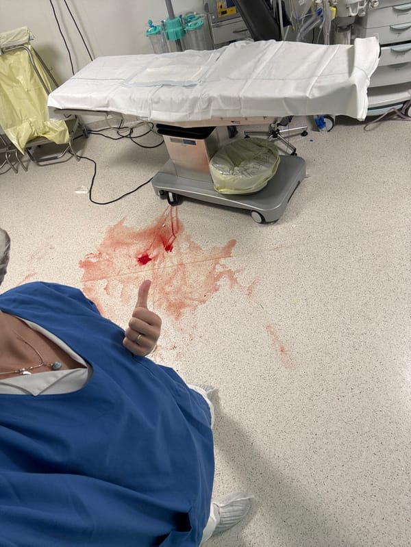 Hospital staff document routine medical operations in Tourcoing