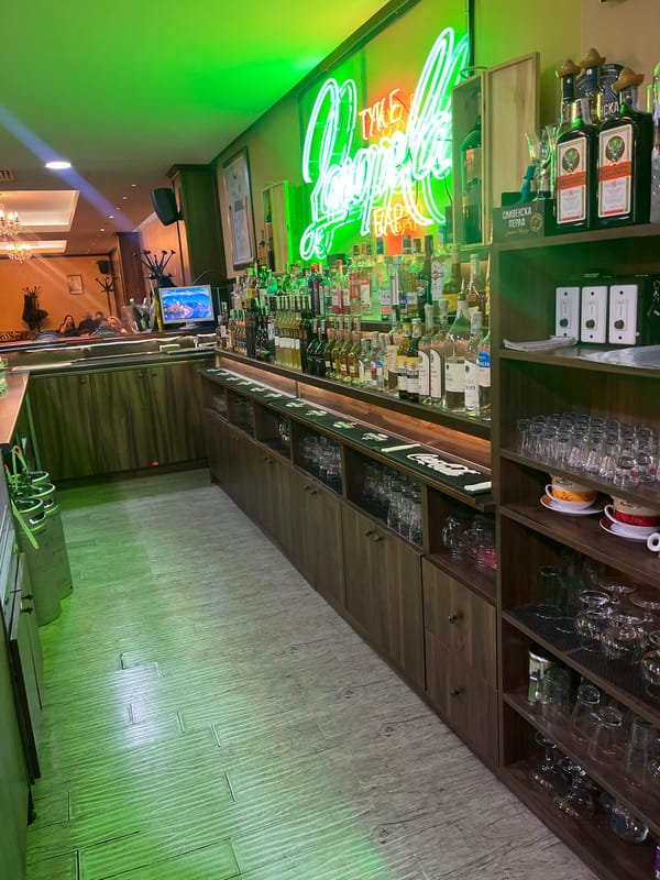Bar interior documented in Stara Zagora, Bulgaria