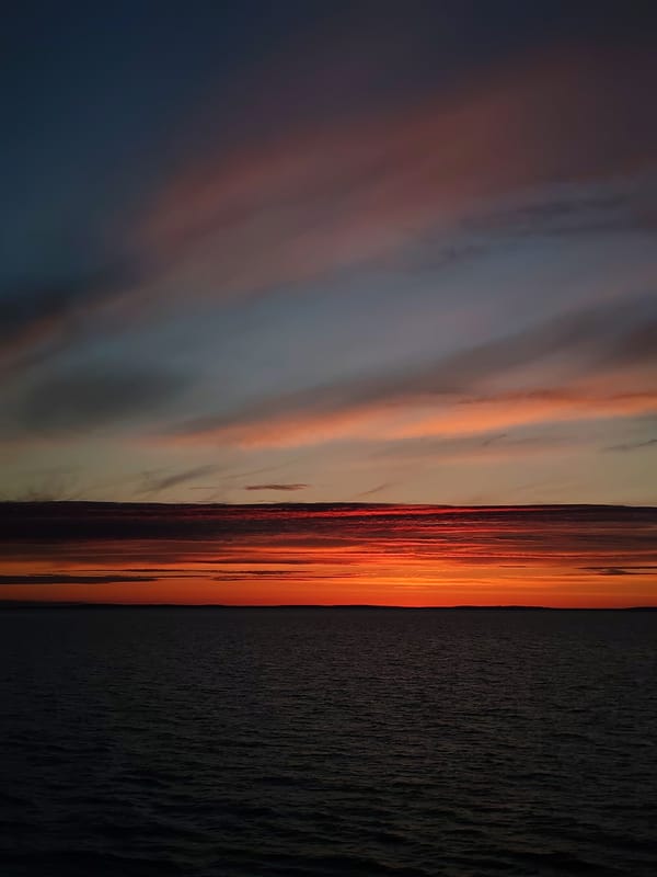 Dramatic sunset observed over Russian waters June 3rd