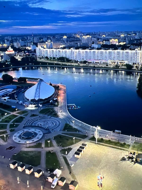 A Minsk summer evening: city views, lakeside ducks, outdoor basketball
