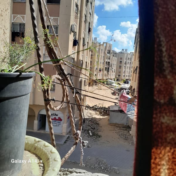 Morning street life documented in Khan Yunis residential areas