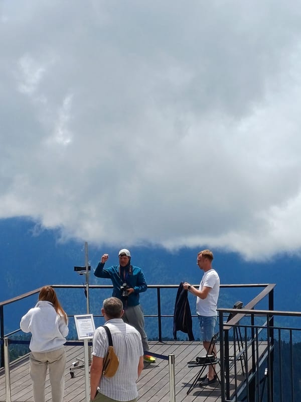 Summer cable car rides and mountain views at Rosa Khutor