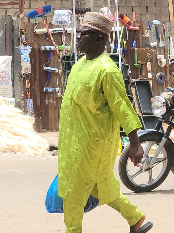 Daily market activity unfolds in Maiburiji, Nigeria