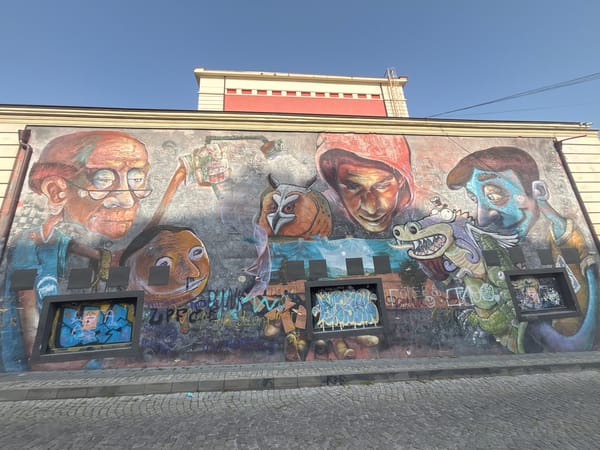 Casual photo walk documents street scenes in Plovdiv, Bulgaria