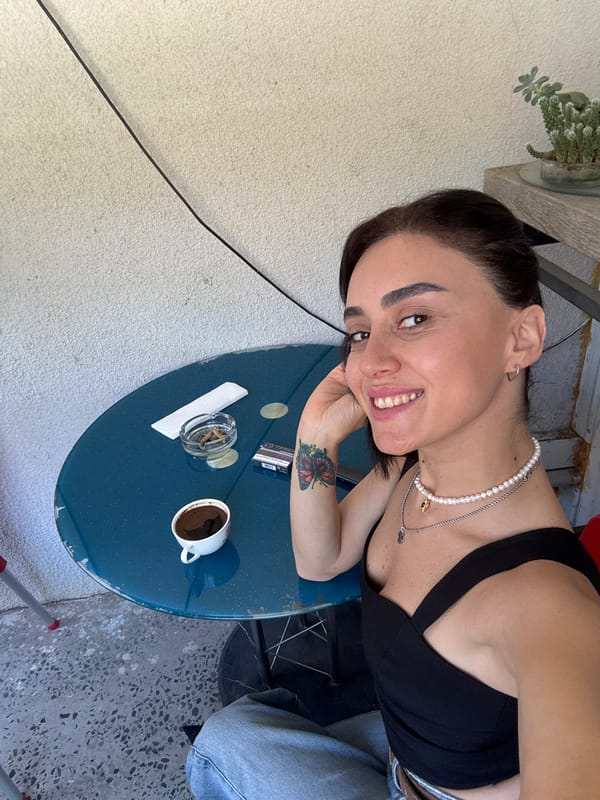 Casual Tbilisi morning: coffee, selfies, and city streets
