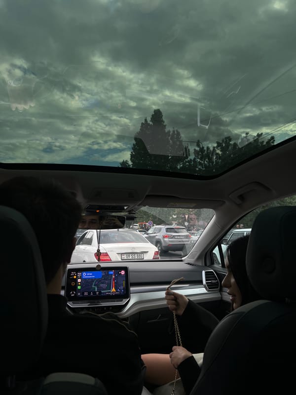 Traffic stop documented in Yerevan, Armenia