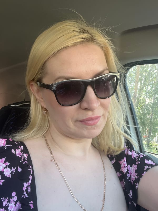 Quiet moment in a car, surrounded by Tyumen greenery