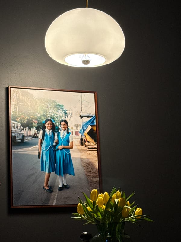 London evening captures indoor family scene, waterfront moment