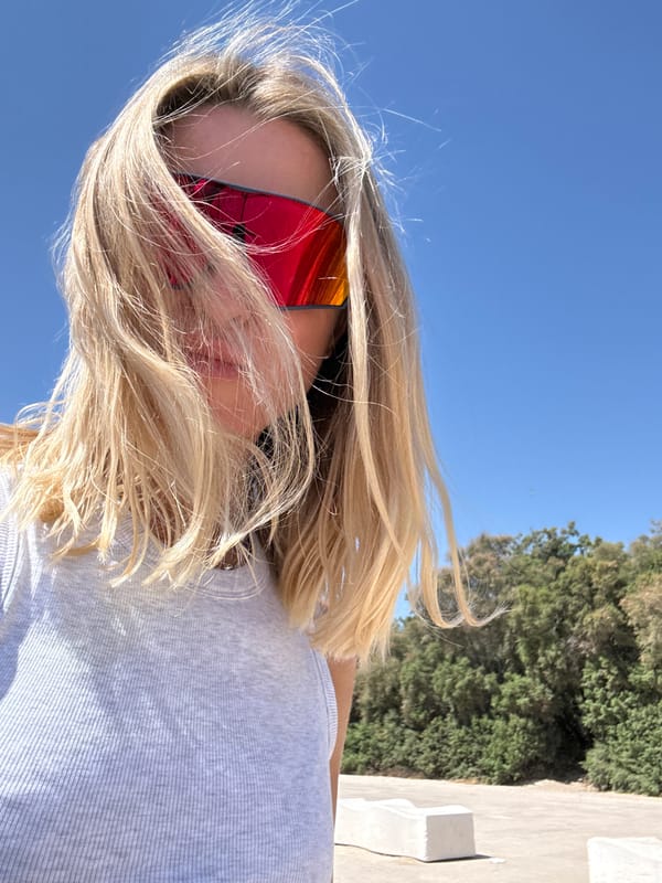 Sunny morning at Malvarrosa Beach, Valencia, with bike and selfies