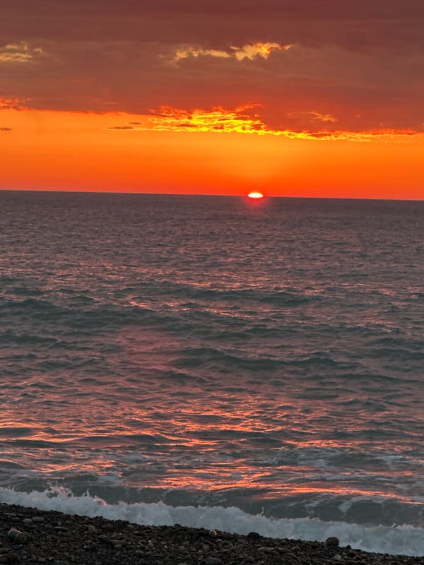 Cloudy afternoon scenes captured along Batumi waterfront