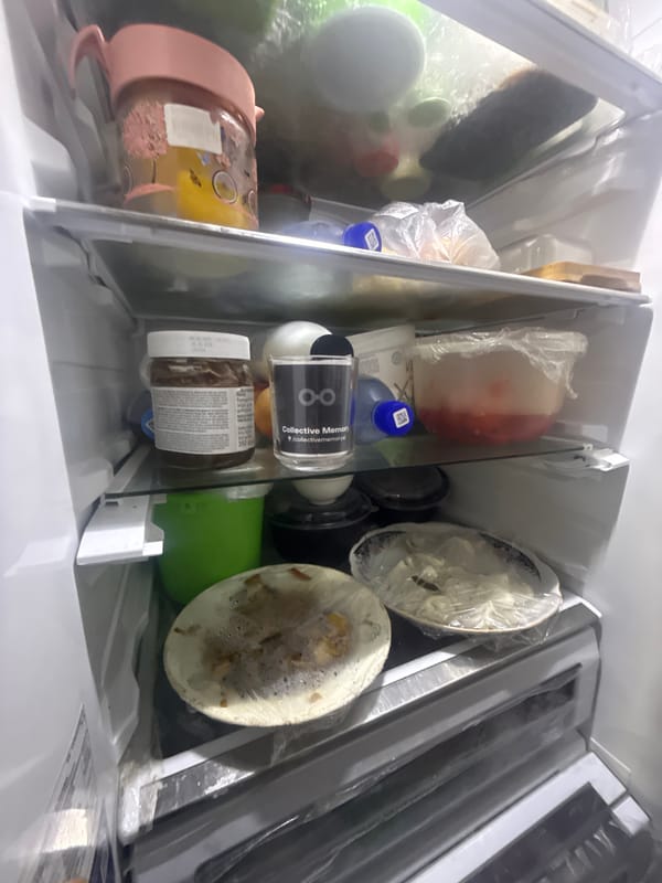 Tashkent fridge stocked with Nutella, ssamjang, and assorted condiments