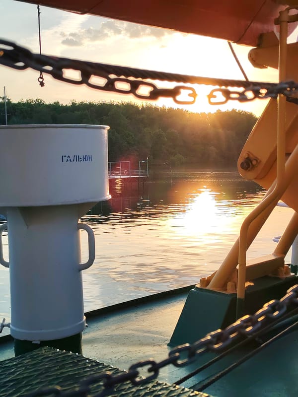 Sunset captured from multiple angles over Ermolino waterway