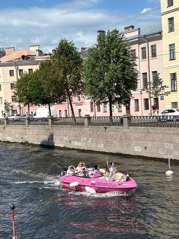 Canal cruises and ornate streets on a sunny St. Petersburg morning