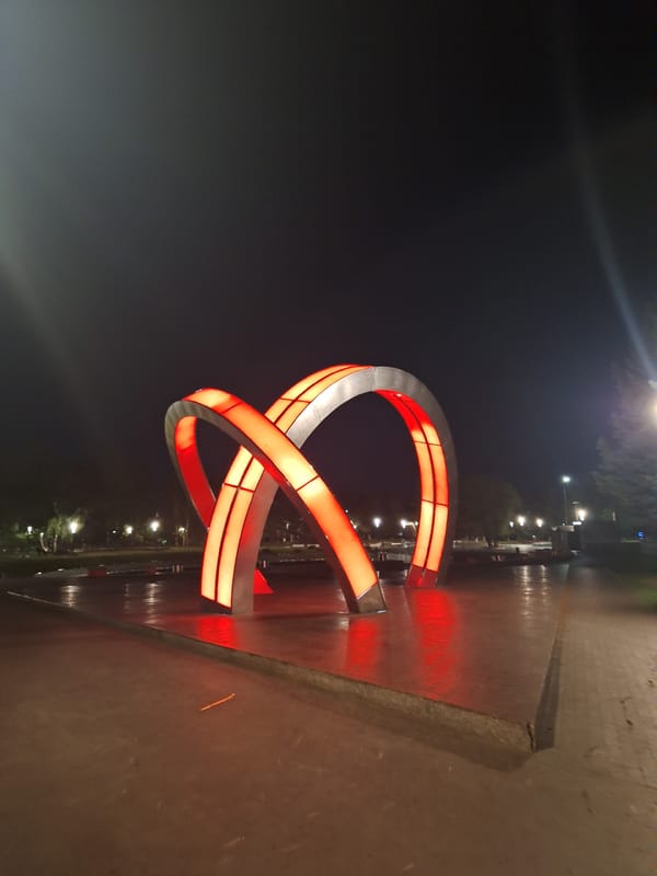 Ufa's parks and streets at night, summer 2026