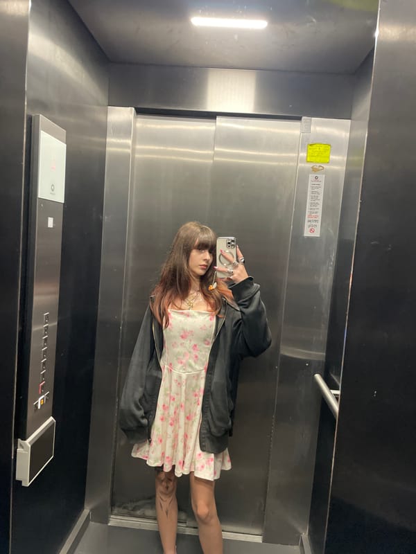 Woman takes selfies in multiple indoor locations in Raanana