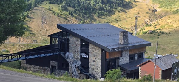 Summer morning around a Pyrenean ski village in Spain