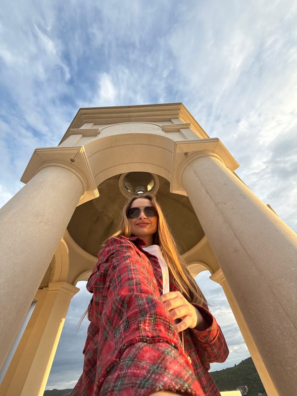 Tourist captures sunset scenes in Montenegrin coastal village