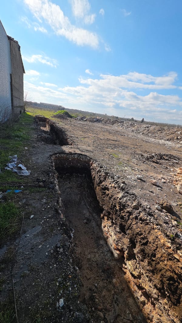 Construction activity documented in Balgarevo, Bulgaria