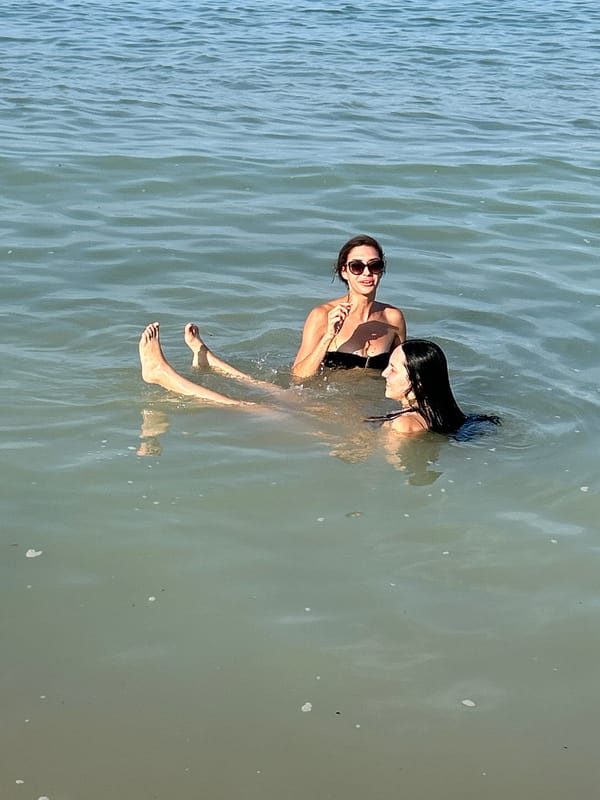 Afternoon swim at Cupra Marittima's calm Adriatic shore