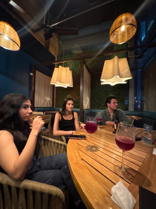 Late night social gathering at Puebla restaurant captured by witness