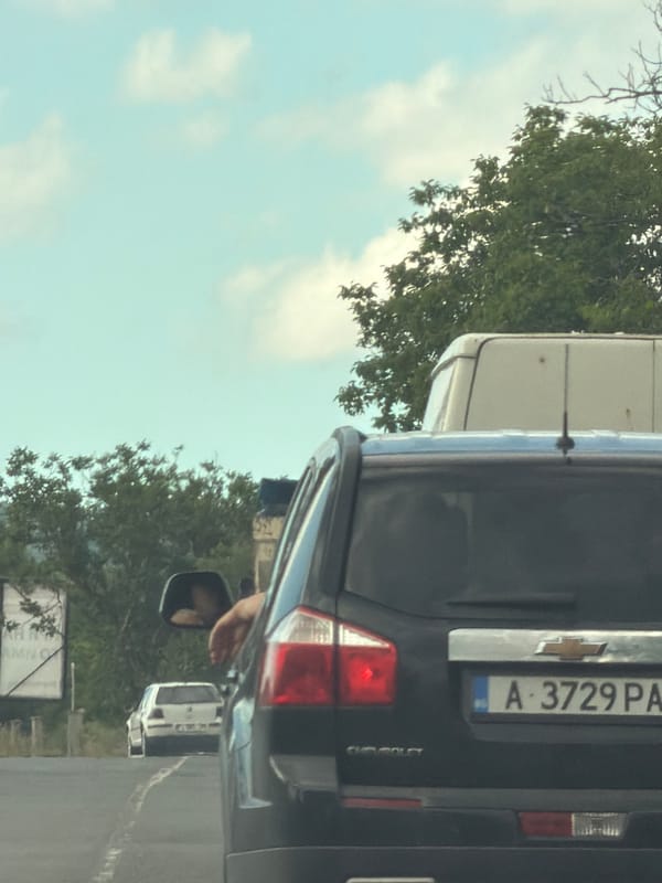 Quick snapshots from a street and parking area in Aytos, Bulgaria