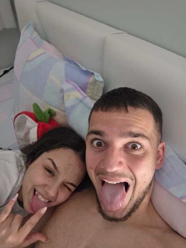 Intimate moments captured between couple in Stara Zagora bedroom