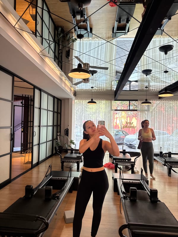 Pilates studio and cafe documented in Puebla, Mexico