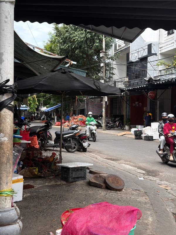 Morning market scenes documented in Đà Nẵng, Vietnam