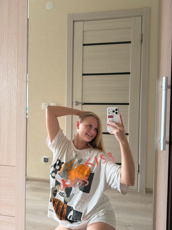 Rainy day in Izhevsk: selfies, puddles, and two huskies
