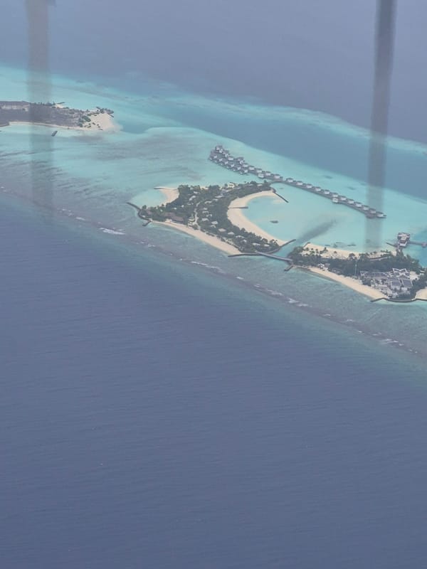 Seaplane tourism operations and resort life documented in Maldives