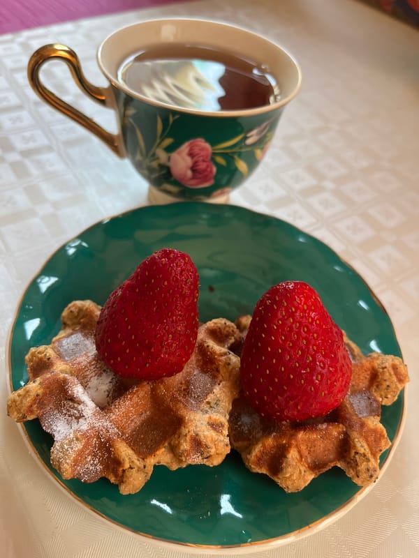 Morning breakfast scene captured in Alanya, Turkey