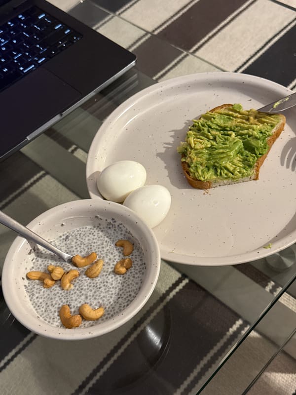 Healthy breakfast meal documented in Montreal Monday morning