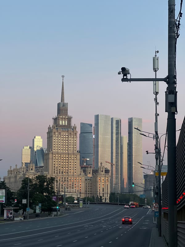 City skyline and cycling activity documented by witness