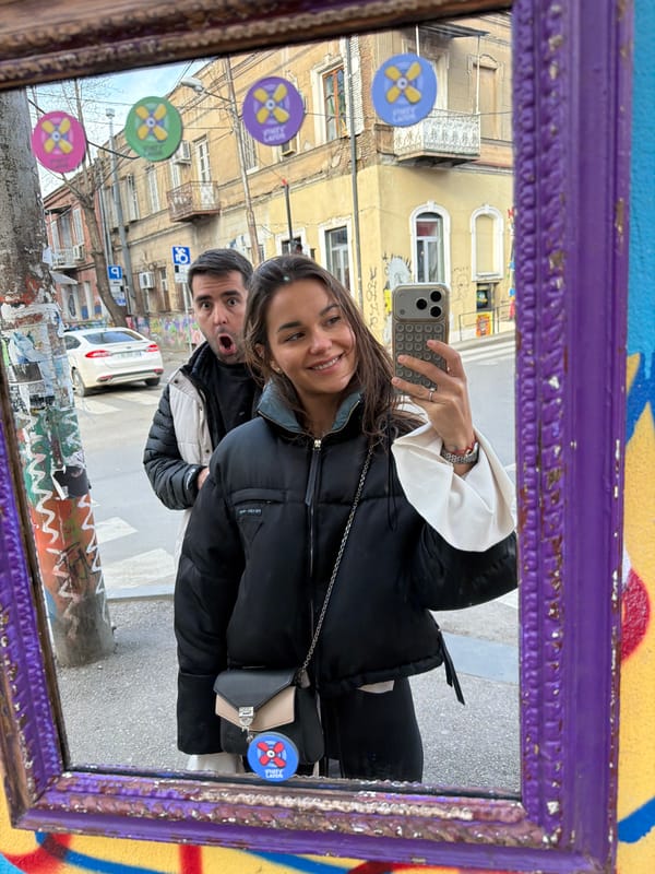 Diners photographed at Tbilisi restaurant during midday meal