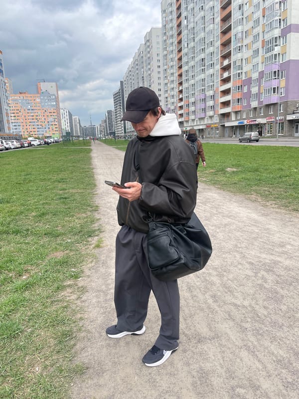 Ordinary moments captured in Russian city park and crosswalk