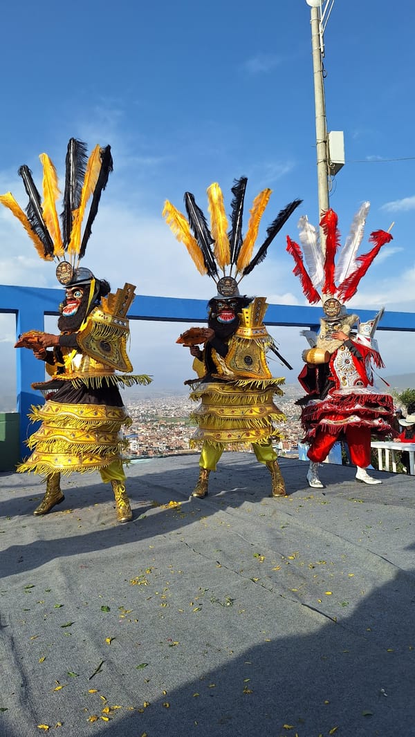 Young girl performs dance on stage in Peru