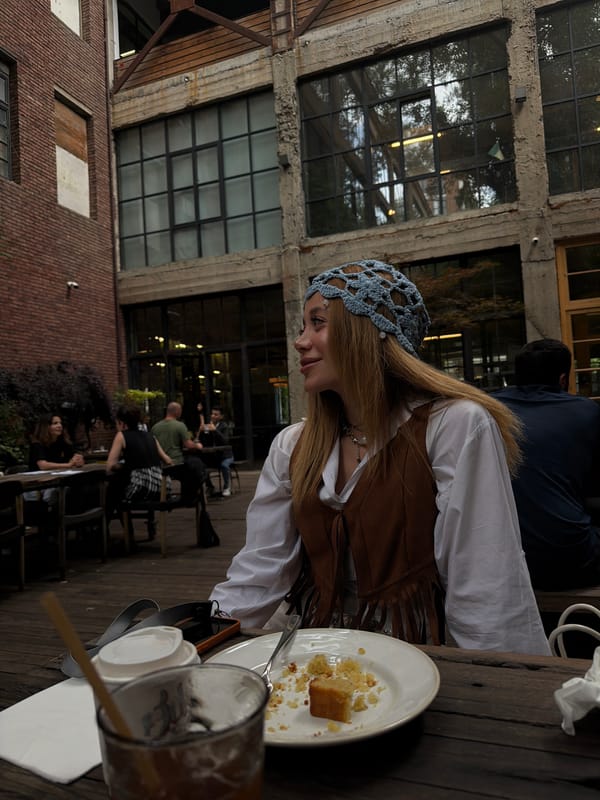 Cafe scenes captured in Tbilisi's Vera district