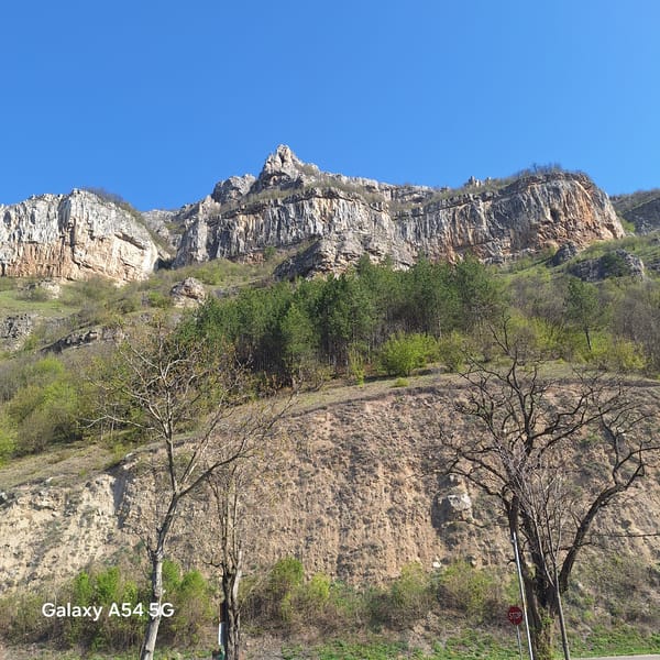 Morning landscape documented in Bulgarian mountain valley near Milanovo