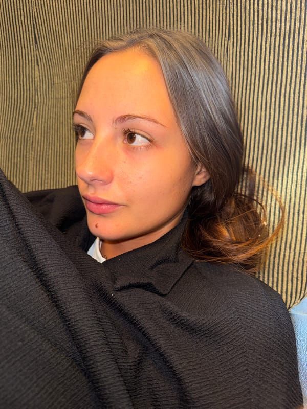 Close-up portrait series from an indoor setting in Skala Marion