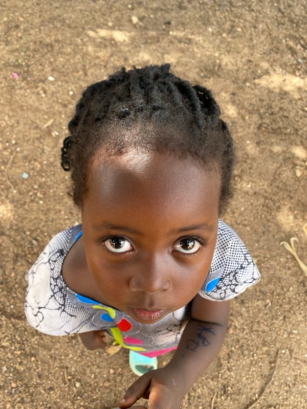 Child photographed in multiple shots in Kuru Dungus, Nigeria