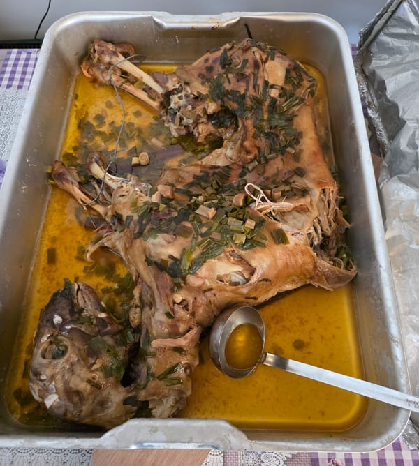 Traditional meat dishes prepared and eaten in Bulgarian village